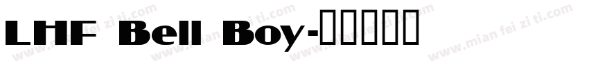 LHF Bell Boy字体转换